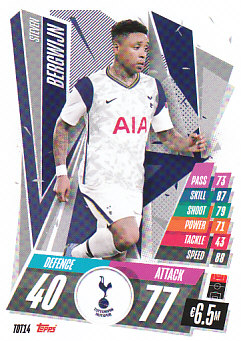 Steven Bergwijn Tottenham Hotspur 2020/21 Topps Match Attax CL #TOT14